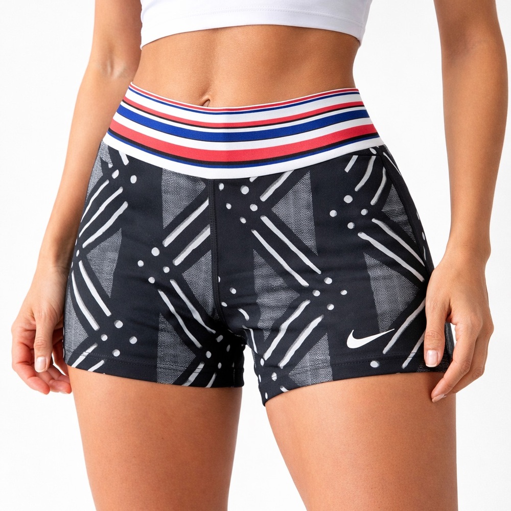 Nike Women's Pro Tight Fit Tights 3-Inch Performance Training Shorts Size M